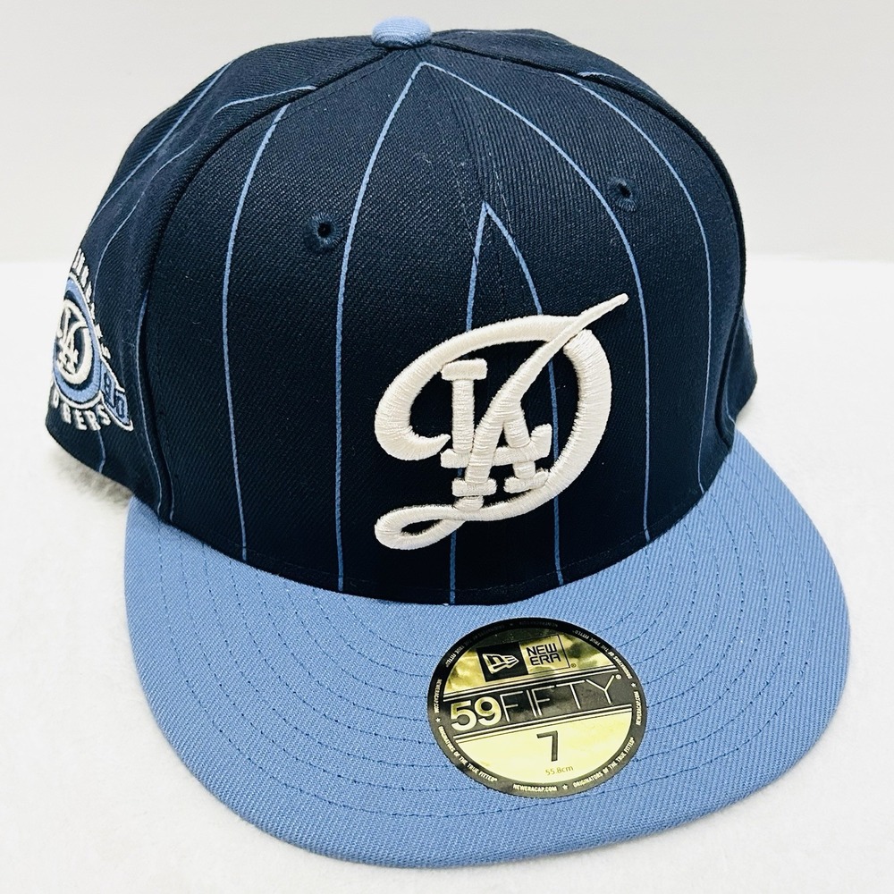 New Era Los Angeles Dodgers City Connect Pinstripe 59FIFTY Fitted Hat Cap Sz 7